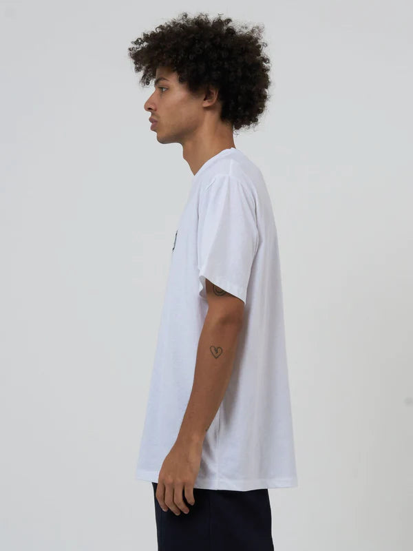 Thrills Lucky Strikes Twice Merch Fit Tee- White