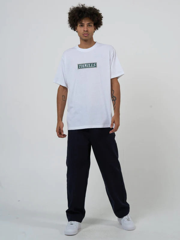Thrills Lucky Strikes Twice Merch Fit Tee- White
