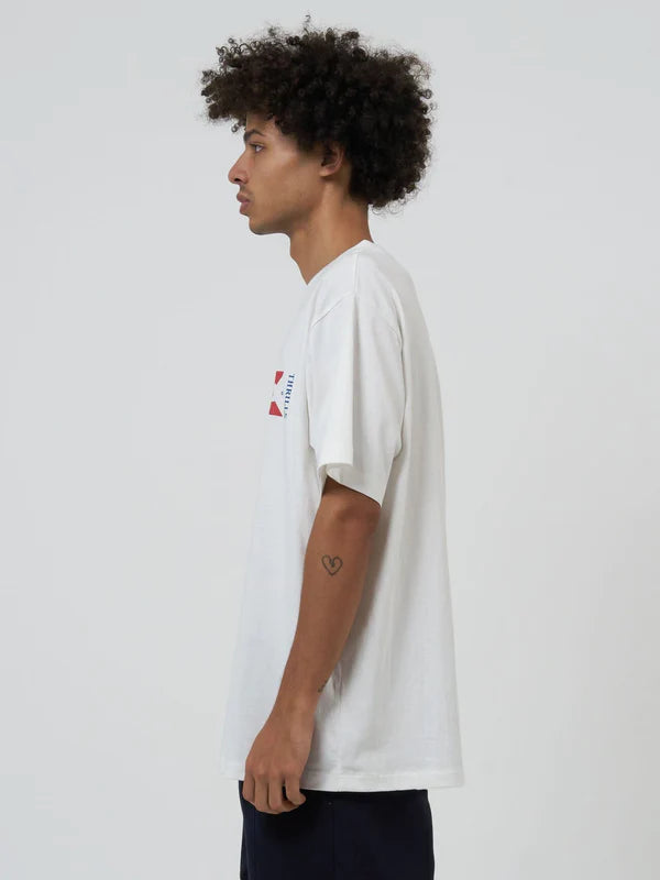 Thrills United For All Merch Fit Tee- Dirty White