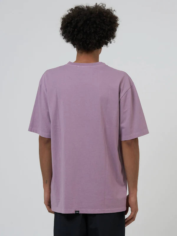 Thrills Interlock Oversize Fit Tee- Mauve Shadows