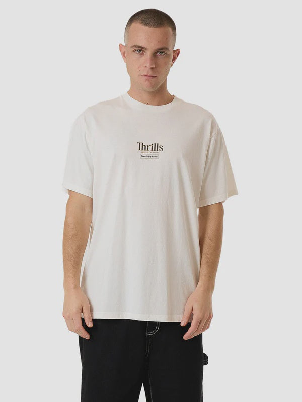 Thrills Higher Road Merch Fit Tee - Heritage White