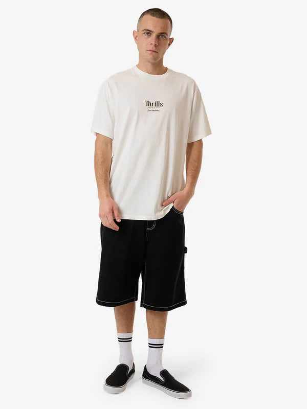 Thrills Higher Road Merch Fit Tee - Heritage White