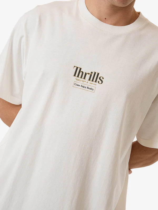 Thrills Higher Road Merch Fit Tee - Heritage White