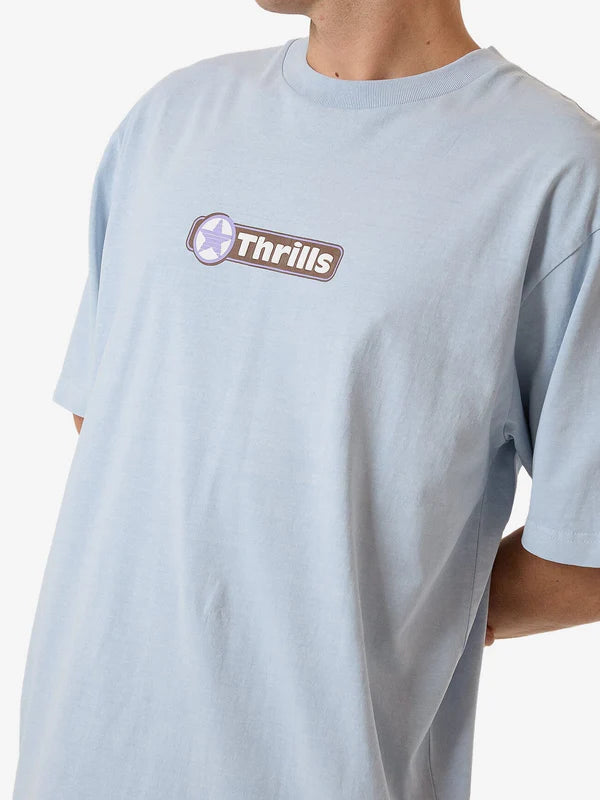 Thrills Gazed Oversize Fit Tee - Baby Blue