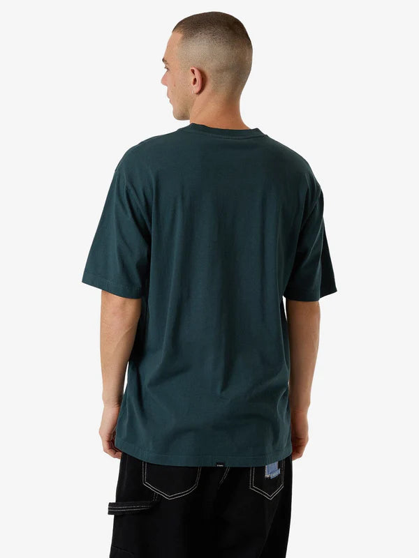 Thrills Reverb Oversize Fit Tee - Jasper Green