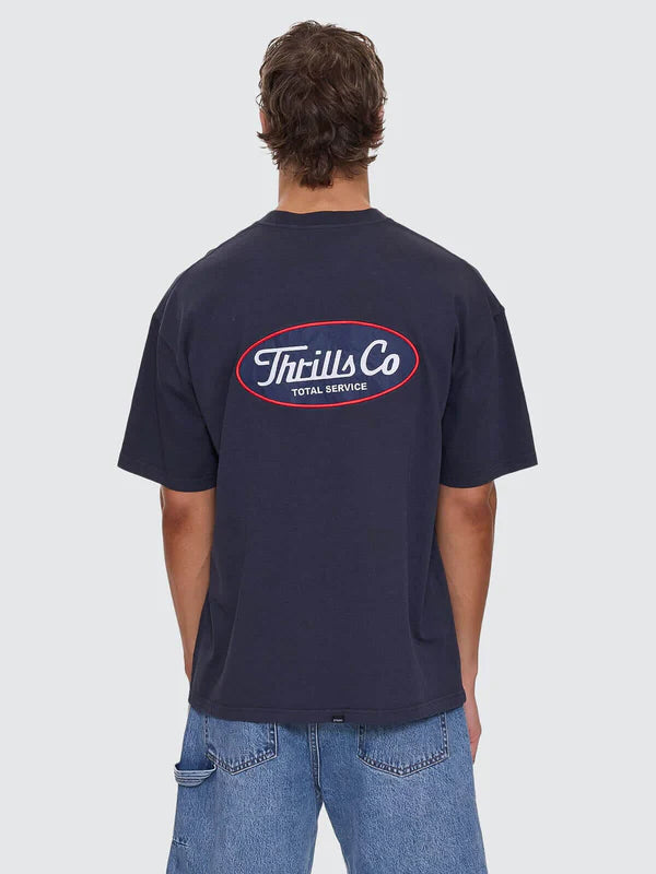 Thrills Total Service Stacked Box Fit Oversize Tee - Total Eclipse