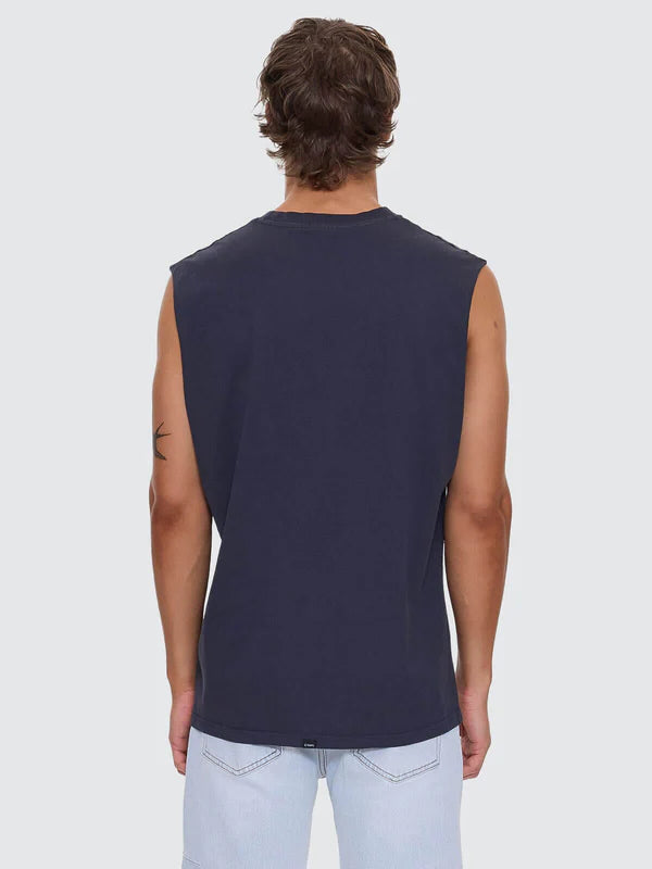 Thrills A Haven For The Restless Merch Fit Muscle Tee - Total Eclipse