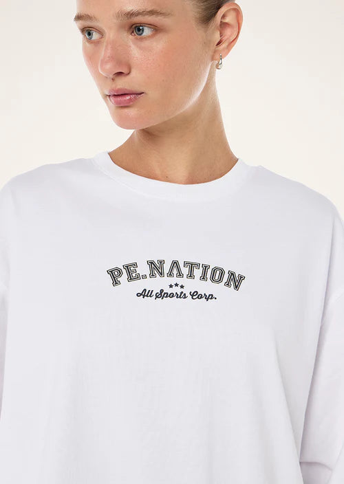 P.E Nation Trial Tee - Optic White