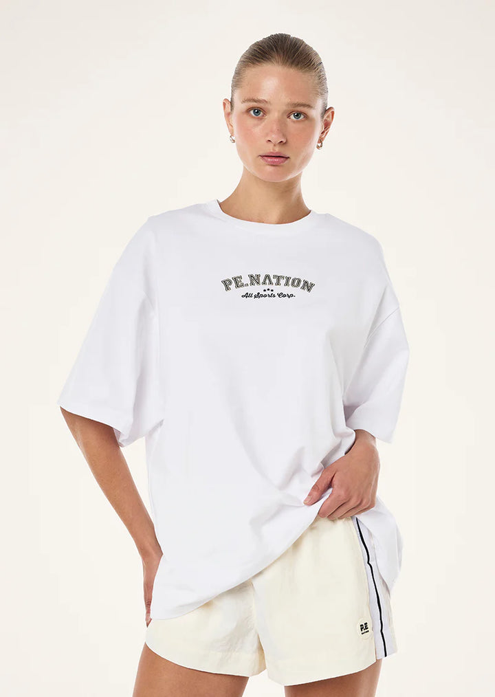 P.E Nation Trial Tee - Optic White