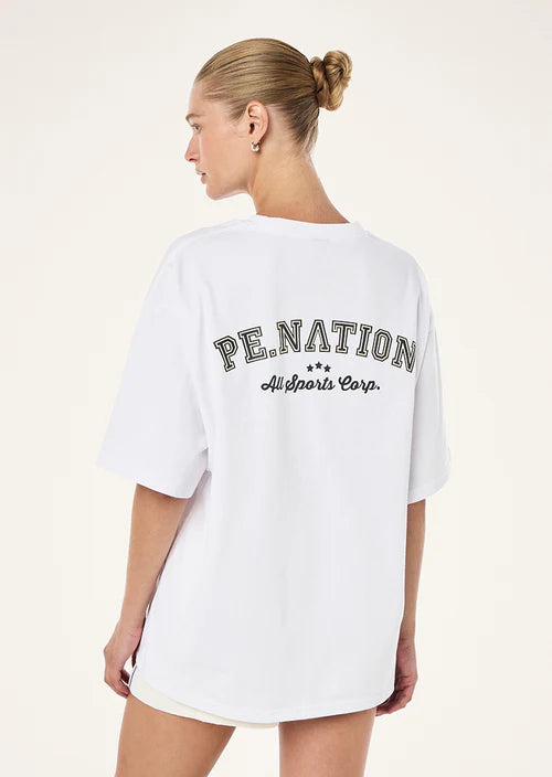 P.E Nation Trial Tee - Optic White