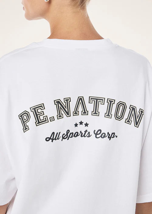 P.E Nation Trial Tee - Optic White