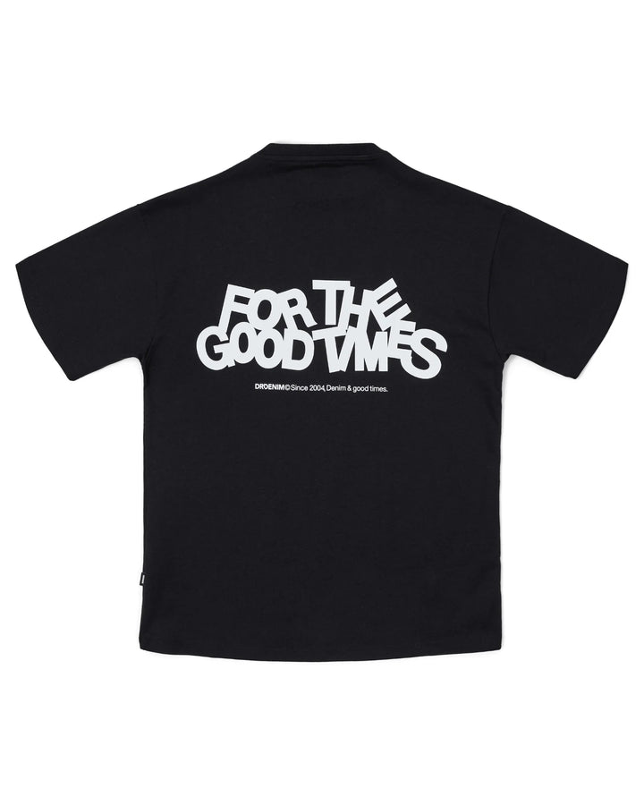 Dr Denim Trooper Tee - Black The Good Times