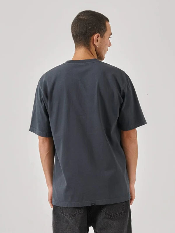 Thrills Rise Above Oversize Fit Tee- Grey Ebony