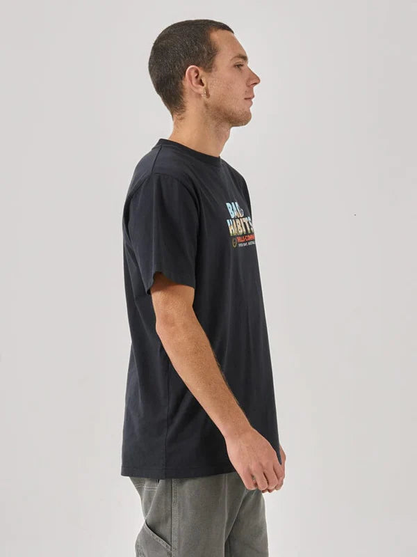 Thrills Royal Habits Merch Fit Tee- Twilight Black