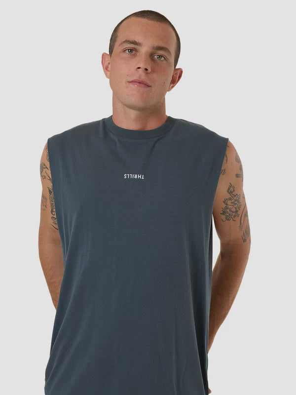 Thrills Minimal Thrills Merch Fit Muscle Tee - Dark Slate