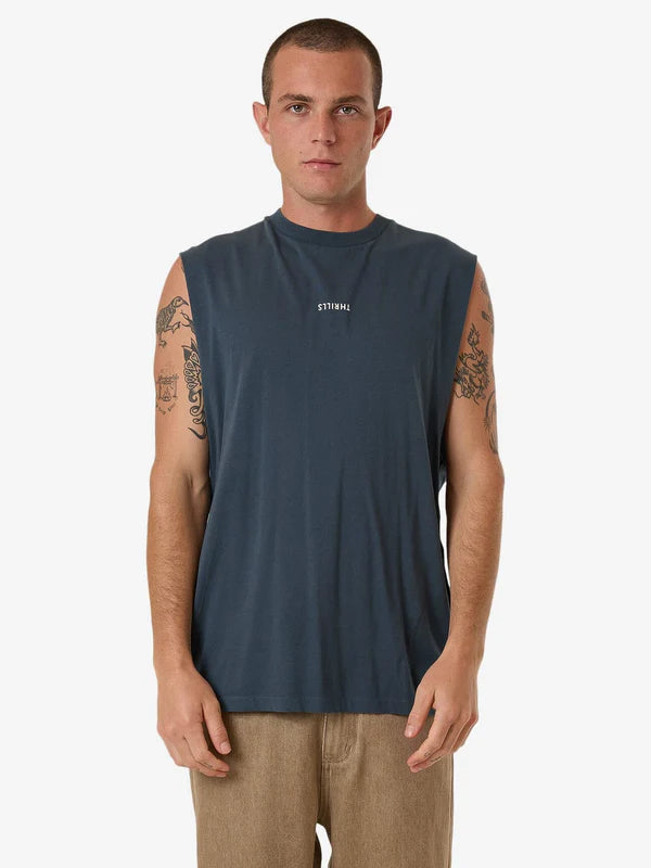 Thrills Minimal Thrills Merch Fit Muscle Tee - Dark Slate