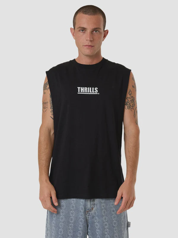 Thrills Logic Merch Fit Muscle Tee - Black