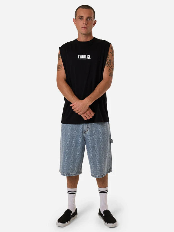 Thrills Logic Merch Fit Muscle Tee - Black