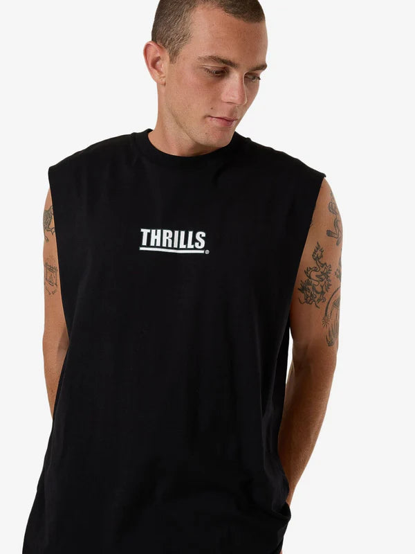 Thrills Logic Merch Fit Muscle Tee - Black