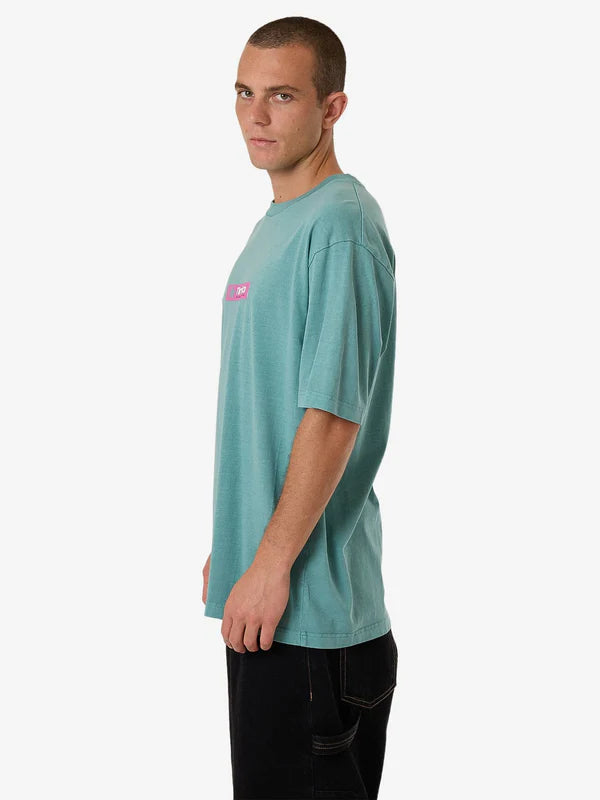 Thrills Games Of 84' Oversize Fit Tee - Agate Green