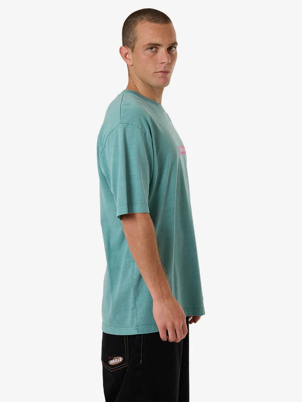 Thrills Games Of 84' Oversize Fit Tee - Agate Green