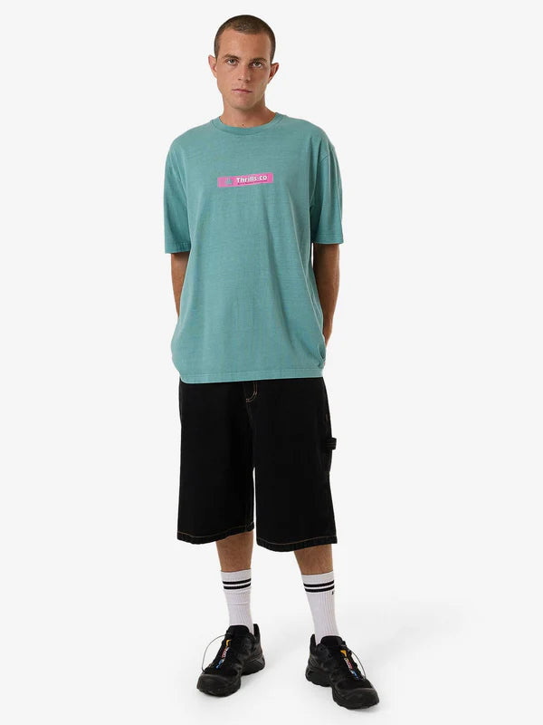 Thrills Games Of 84' Oversize Fit Tee - Agate Green