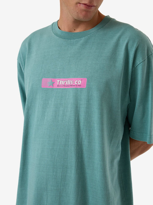 Thrills Games Of 84' Oversize Fit Tee - Agate Green