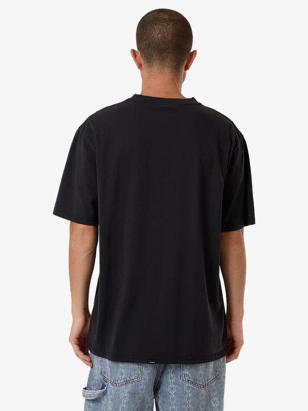 Thrills Insomnia Oversize Fit Tee - Washed Black