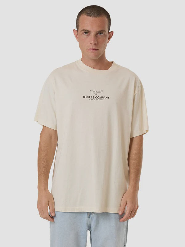 Thrills Emblem Merch Fit Tee - Unbleached