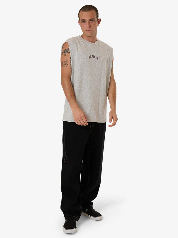 Thrills Roosevelt Merch Fit Muscle Tee - Snow Marle