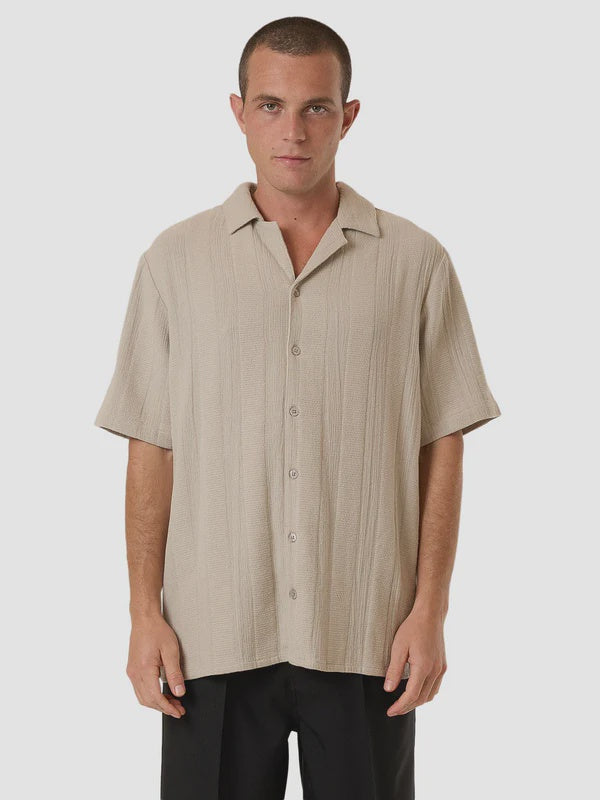 Thrills Evolution Bowling Shirt - Fog