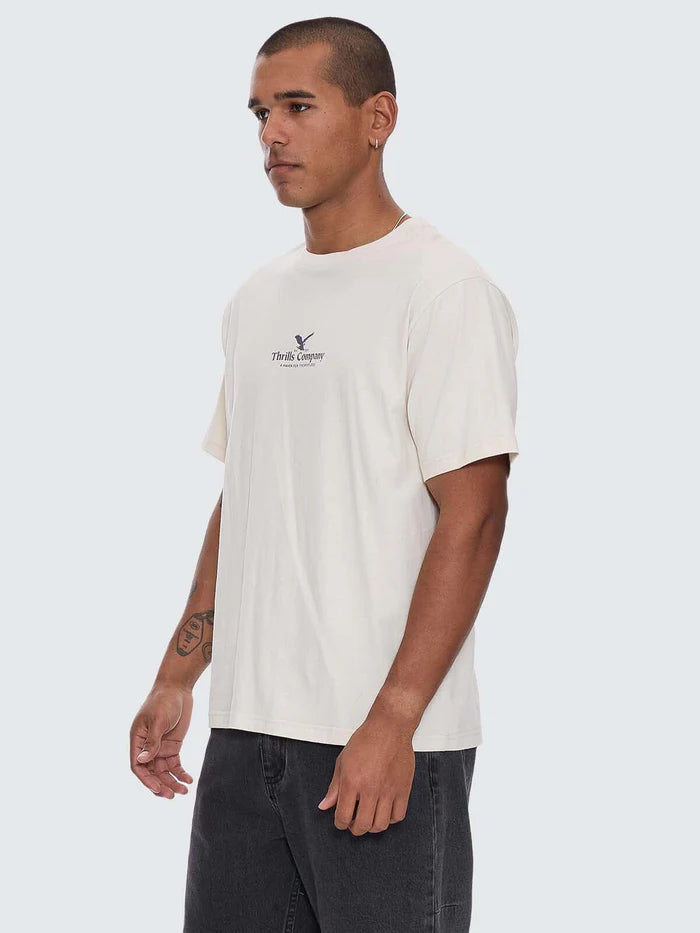 Thrills A Haven For The Restless Merch Fit Tee-Heritage White