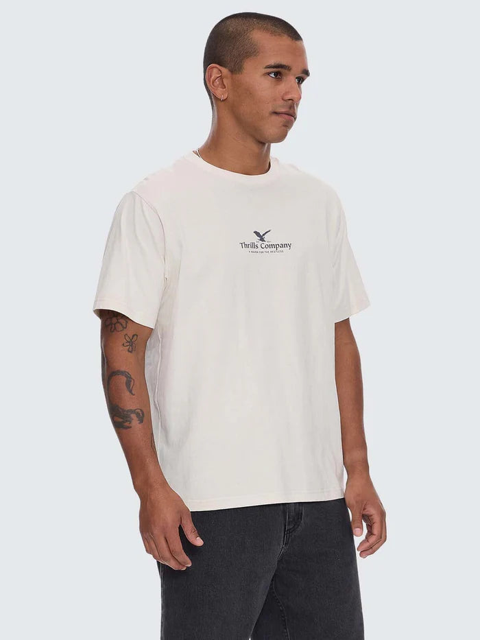 Thrills A Haven For The Restless Merch Fit Tee-Heritage White