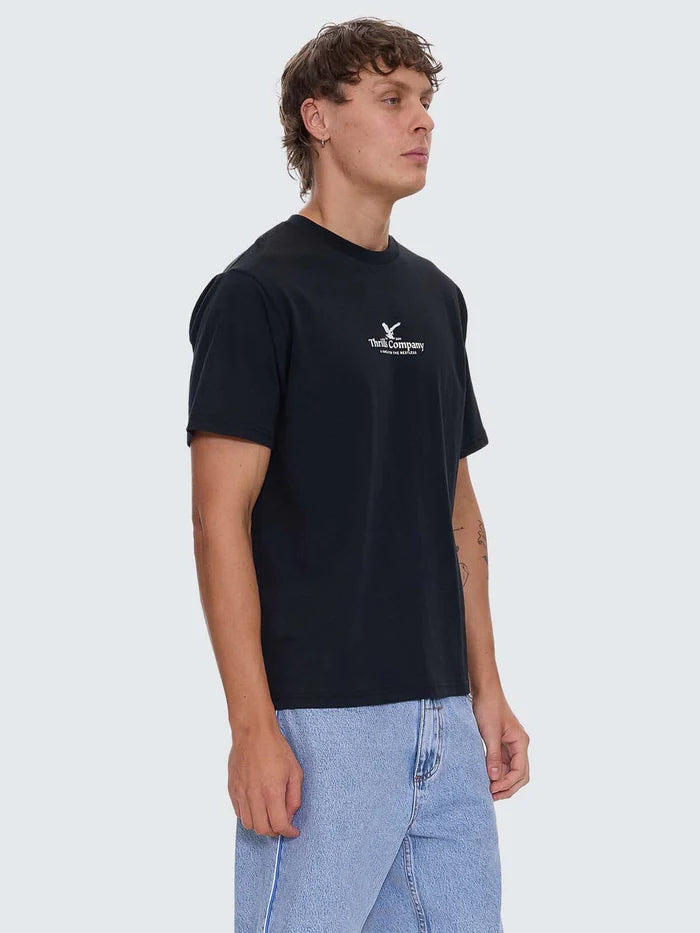 Thrills A Haven For The Restless Merch Fit Tee-Washed Black