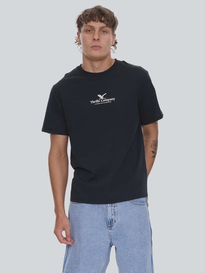 Thrills A Haven For The Restless Merch Fit Tee-Washed Black