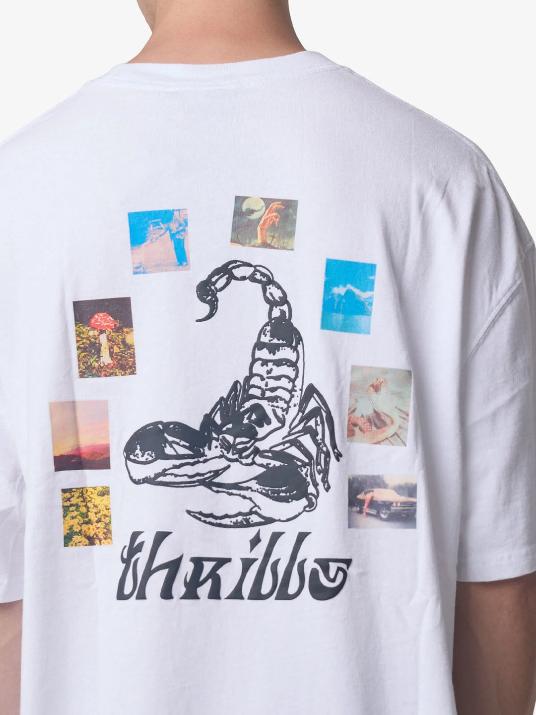 Thrills Chaotic State Box Fit Oversize Tee-White