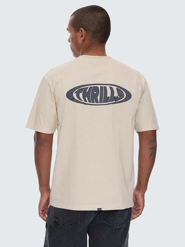 Thrills Shadowless Oversize Fit Tee-Oatmeal