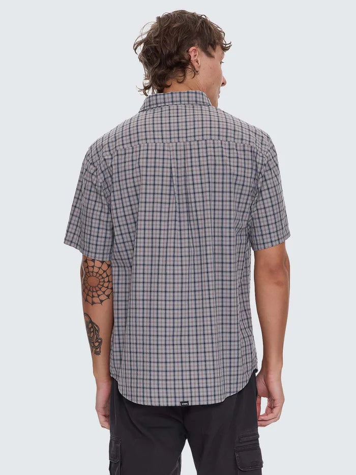 Thrills Eyes In The Grass Short Sleeve Shirt-Light Grey