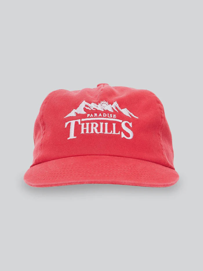 Thrills Touch The Sky 5 Panel Cap-Racing Red