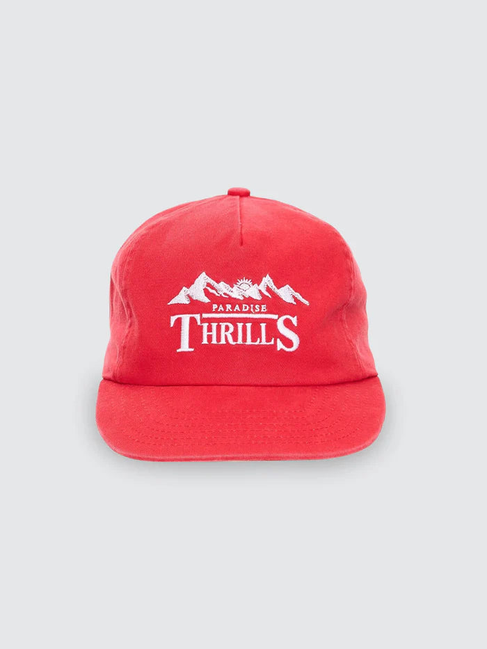 Thrills Touch The Sky 5 Panel Cap-Racing Red