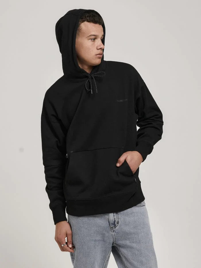 Thrills Underground Slouch Pull On Hood - Black