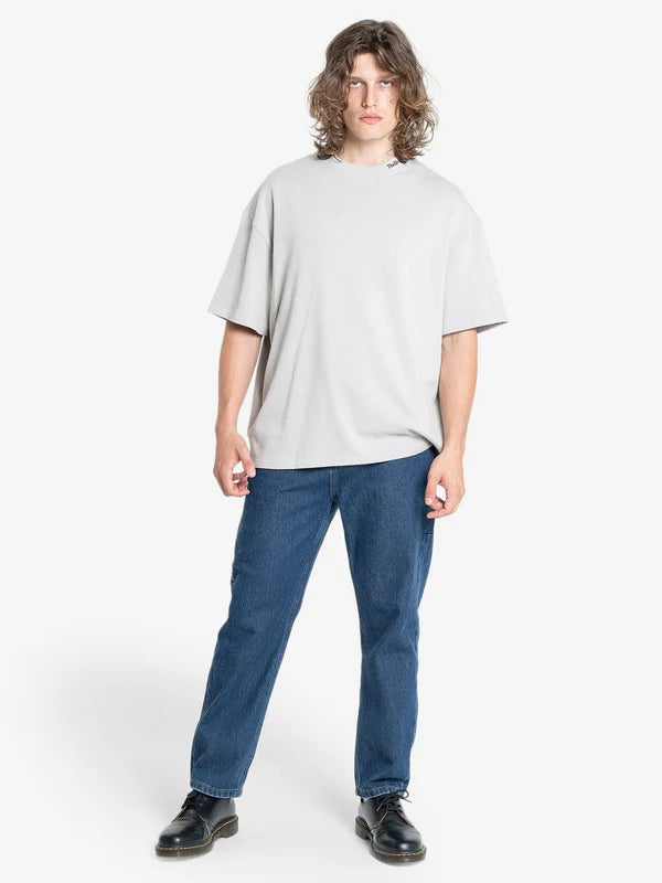 Thrills Cortex Box Fit Oversize Tee - Oyster Grey