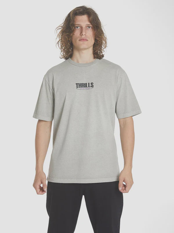 Thrills Shelter Reality Oversize Fit Tee - Fog