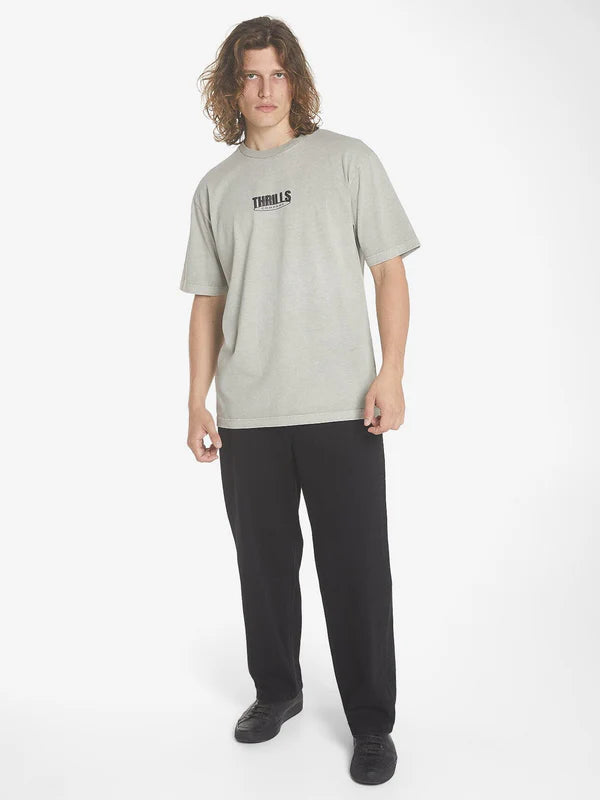 Thrills Shelter Reality Oversize Fit Tee - Fog