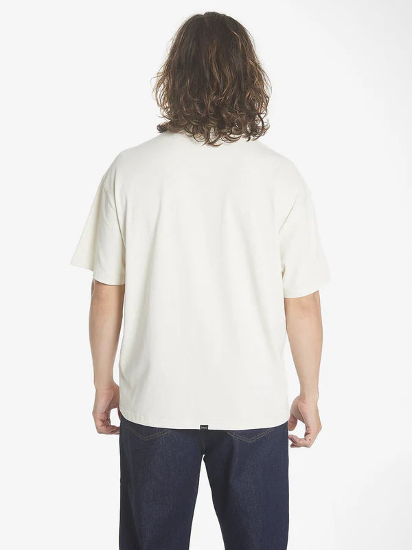 Thrills Chariot Rides On Box Fit Oversize Tee- Heritage White
