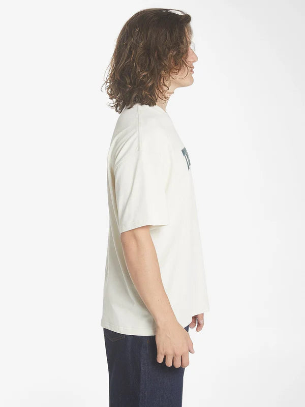Thrills Chariot Rides On Box Fit Oversize Tee- Heritage White