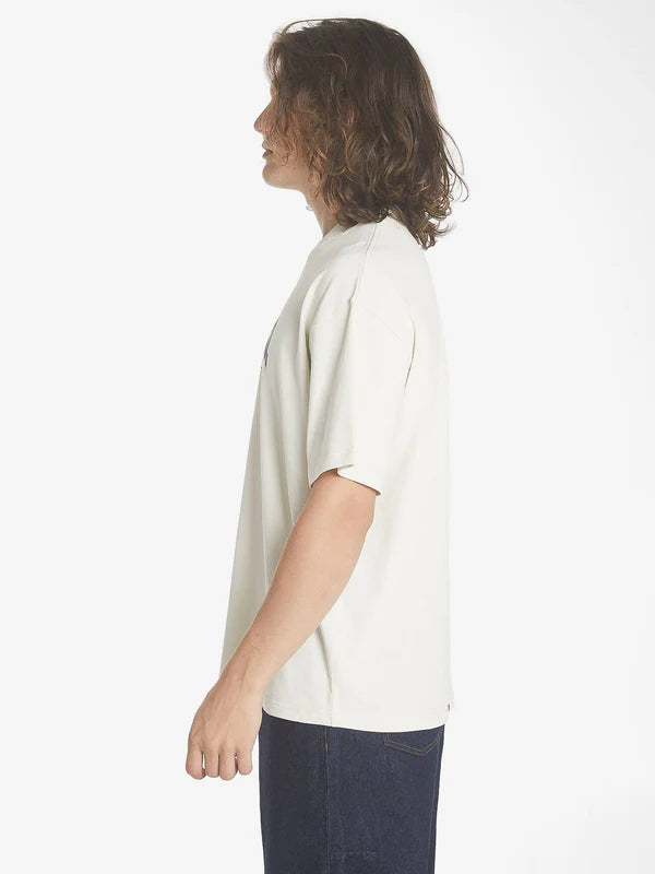 Thrills Chariot Rides On Box Fit Oversize Tee- Heritage White