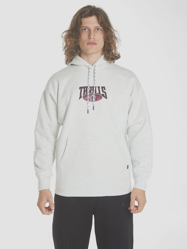 Thrills Full Ride Slouch Pull On Hood- White Marle