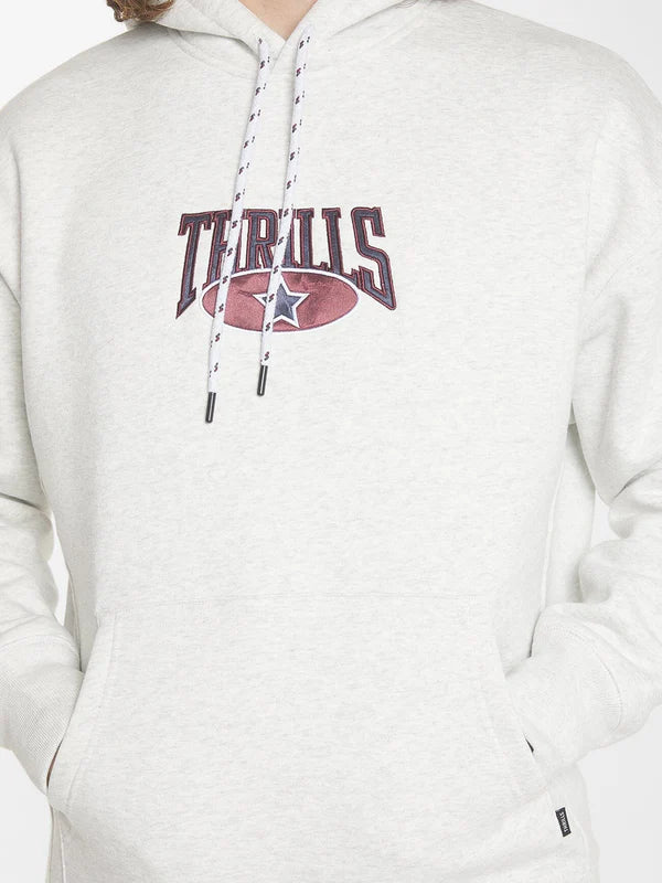 Thrills Full Ride Slouch Pull On Hood- White Marle