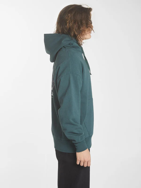 Thrills Energy Is Precious Slouch Pull On Hood- Dark Jade